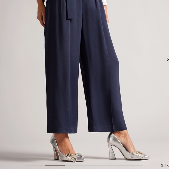 LA Charme U Paperbag Wide Leg Trouser Pants - Picture 5 of 8